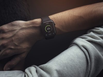Fitness tracker sport bracelet smartwatch technology